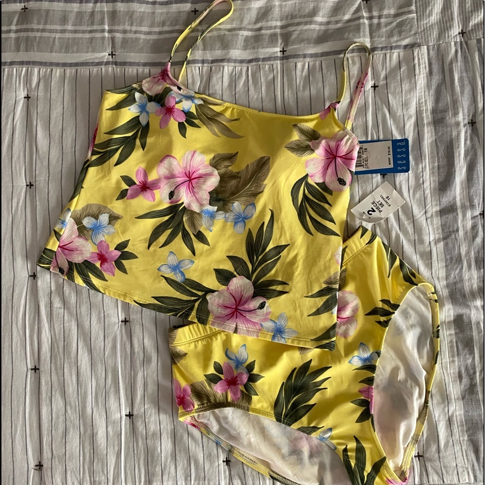 🌼Women’s Sessa Tropical Floral Tankini Size 16🌼